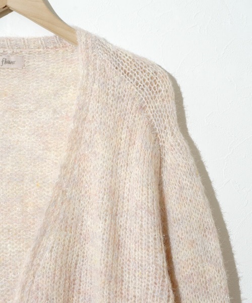 flower（フラワー）の「フォギーニットカーディガン（カーディガン/ボレロ・レディース・ホワイト/ピンク・FREE）」の12枚目の写真