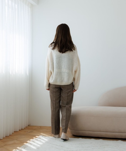 flower（フラワー）の「フォギーニットカーディガン（カーディガン/ボレロ・レディース・ホワイト/ピンク・FREE）」の22枚目の写真