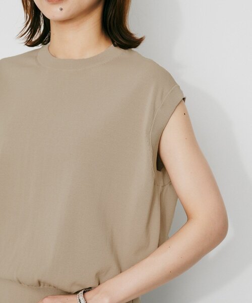 UNTITLED(アンタイトル)の「【TRADITIONAL WEATHERWEAR】AWRE(アウェア)ニットトップス(Tシャツ/カットソー・レディース・ベージュ/ブラック・02)」の10枚目の写真