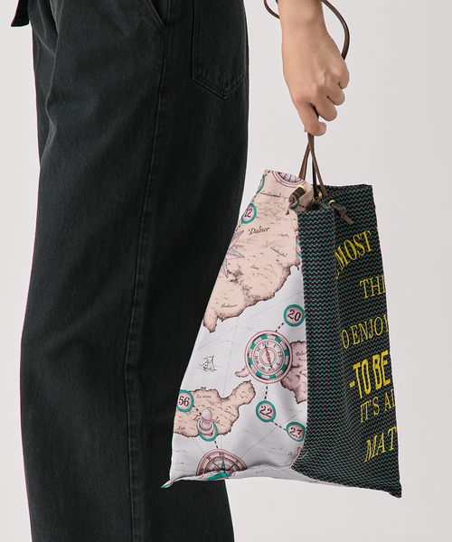 manipuri（マニプリ）の「manipuri マニプリ 刺繍プリントトートL 0153252403（トートバッグ・レディース・ライトグレー・FREE）」の2枚目の写真