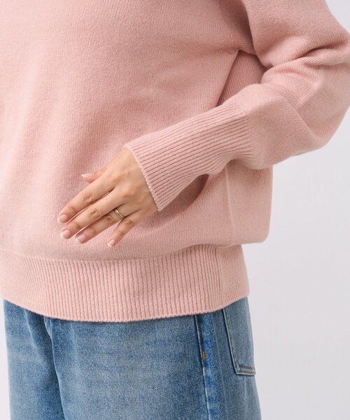 セール】【5色展開/万能トップス】ウール100NEWボトルネックニット