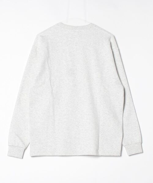 JEMORGAN(ジェーイーモーガン)の「【JEMORGAN / ジェーイーモーガン】鹿の子フリースポケット付きクルーネック長袖Tシャツ / ワンポイント刺繍 オーバーサイズ スウェットロンT/ユニセックス(スウェット・メンズ・ネイビー/オートミール/ブラック/オフホワイト・MEDIUM/LARGE/X-LARGE)」の5枚目の写真