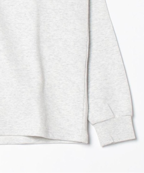 JEMORGAN(ジェーイーモーガン)の「【JEMORGAN / ジェーイーモーガン】鹿の子フリースポケット付きクルーネック長袖Tシャツ / ワンポイント刺繍 オーバーサイズ スウェットロンT/ユニセックス(スウェット・メンズ・ネイビー/オートミール/ブラック/オフホワイト・MEDIUM/LARGE/X-LARGE)」の7枚目の写真