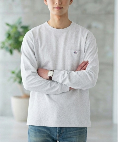 JEMORGAN(ジェーイーモーガン)の「【JEMORGAN / ジェーイーモーガン】鹿の子フリースポケット付きクルーネック長袖Tシャツ / ワンポイント刺繍 オーバーサイズ スウェットロンT/ユニセックス(スウェット・メンズ・ネイビー/オートミール/ブラック/オフホワイト・MEDIUM/LARGE/X-LARGE)」の13枚目の写真