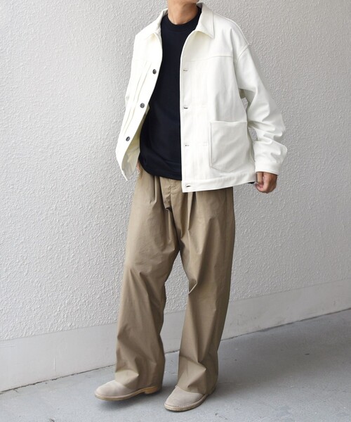 SHIPS any（シップス エニィ）の「SHIPS any:〈洗濯機可能〉SOLOTEX(R) コーデュロイ トラック ブルゾン(セットアップ対応)◇（ブルゾン・メンズ・ブラック/ホワイト/ブラウン/チャコールグレー・LARGE/MEDIUM/SMALL）」の12枚目の写真