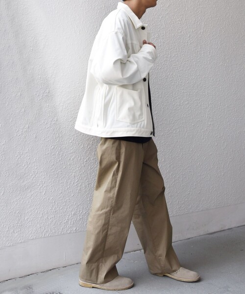 SHIPS any（シップス エニィ）の「SHIPS any:〈洗濯機可能〉SOLOTEX(R) コーデュロイ トラック ブルゾン(セットアップ対応)◇（ブルゾン・メンズ・ブラック/ホワイト/ブラウン/チャコールグレー・LARGE/MEDIUM/SMALL）」の11枚目の写真