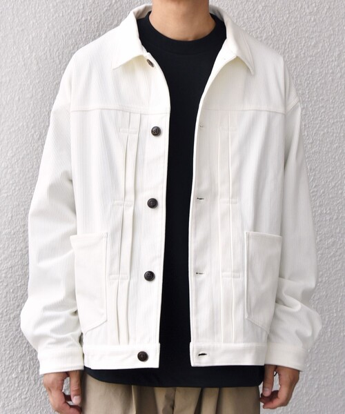 SHIPS any（シップス エニィ）の「SHIPS any:〈洗濯機可能〉SOLOTEX(R) コーデュロイ トラック ブルゾン(セットアップ対応)◇（ブルゾン・メンズ・ブラック/ホワイト/ブラウン/チャコールグレー・LARGE/MEDIUM/SMALL）」の10枚目の写真