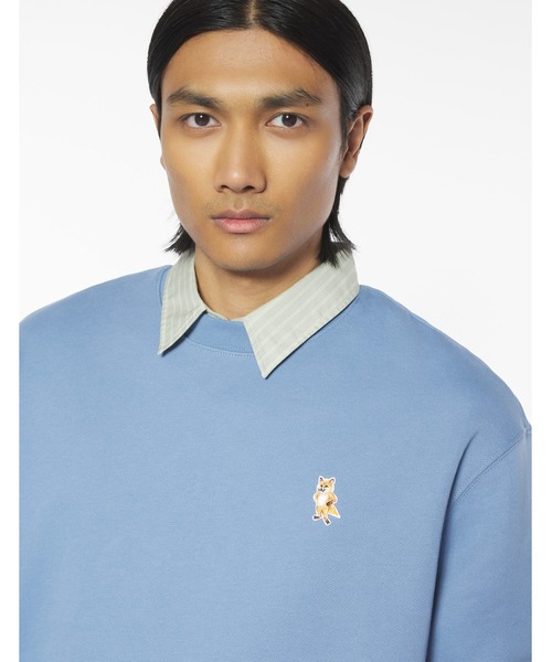 Maison Kitsune（メゾンキツネ）の「STANDING FOX COMFORT SWEATSHIRT（スウェット・メンズ・ブラック/ブラウン系その他/グレイッシュブルー・XL/L/M/S/XS）」の3枚目の写真