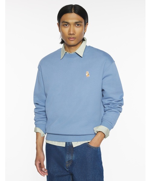 Maison Kitsune（メゾンキツネ）の「STANDING FOX COMFORT SWEATSHIRT（スウェット・メンズ・ブラック/ブラウン系その他/グレイッシュブルー・XL/L/M/S/XS）」の14枚目の写真