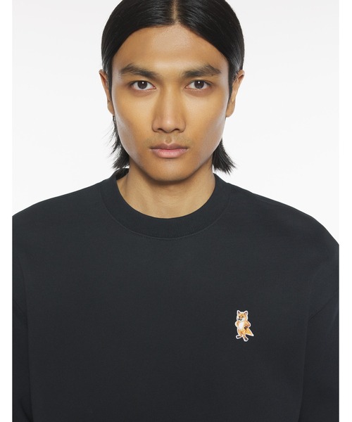Maison Kitsune（メゾンキツネ）の「STANDING FOX COMFORT SWEATSHIRT（スウェット・メンズ・ブラック/ブラウン系その他/グレイッシュブルー・XL/L/M/S/XS）」の5枚目の写真