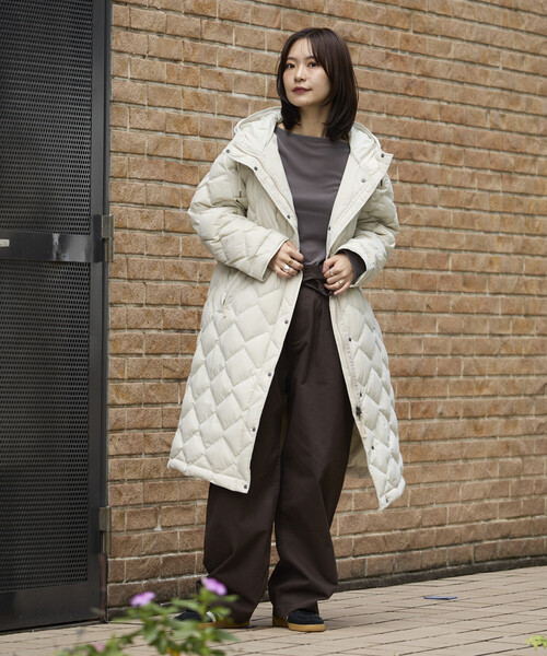 NANGA × FREAK'S STORE/ナンガ 別注 キルトフーディー/ロングダウン