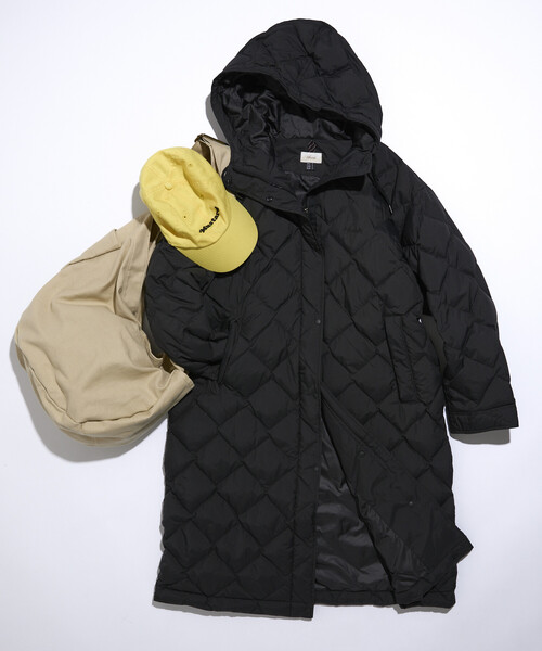 NANGA × FREAK'S STORE/ナンガ 別注 キルトフーディー/ロングダウン