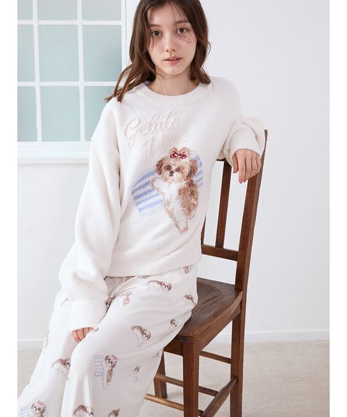 ジェラートピケ シーズージャガードプルオーバー セール】シーズージャガードプルオーバー（ルームウェア/パジャマ