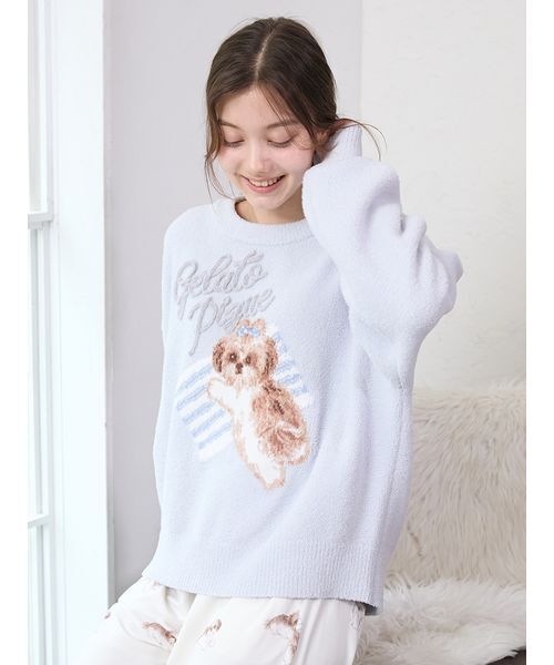 gelato pique（ジェラートピケ）の「シーズージャガードプルオーバー