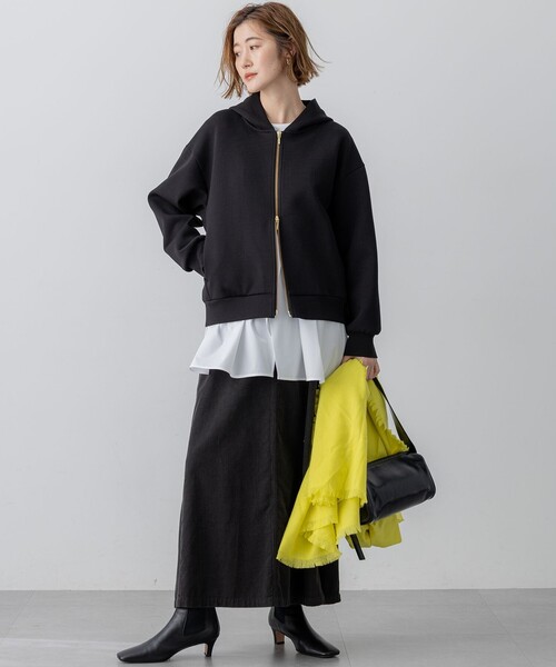 洗える】コットンエアーダンボール コクーン フーディー（パーカー