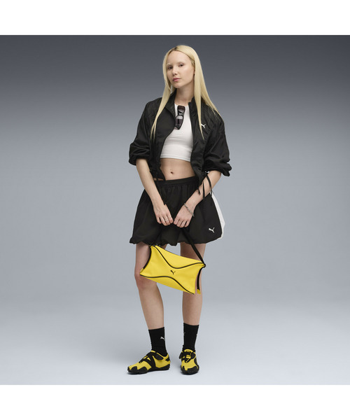 PUMA（プーマ）の「PUMA プーマ ウィメンズ デア トゥ オーバーサイズド ウーブン ジャケット（ブルゾン・レディース・ブラック/ライトカーキ・MEDIUM/LARGE/SMALL/X-LARGE）」の4枚目の写真