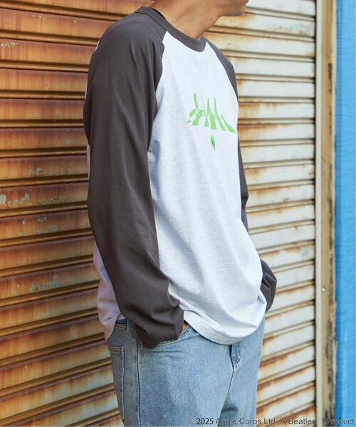 The Beatles(ザビートルズ)の「THE BEATLES ザ ビートルズ Abbey Road アビイロード ロンT(Tシャツ/カットソー・メンズ・オフホワイト/ライトグレー/チャコール・L/M)」の9枚目の写真