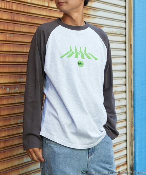The Beatles(ザビートルズ)の「THE BEATLES ザ ビートルズ Abbey Road アビイロード ロンT(Tシャツ/カットソー・メンズ・オフホワイト/ライトグレー/チャコール・L/M)」の11枚目の写真