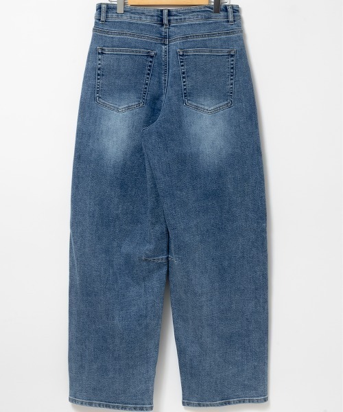 A.D.C.L.(エーディーシーエル)の「ストレッチ バレルシルエット デニムパンツ(デニムパンツ・レディース・ブルー/ネイビー・M/L)」の18枚目の写真