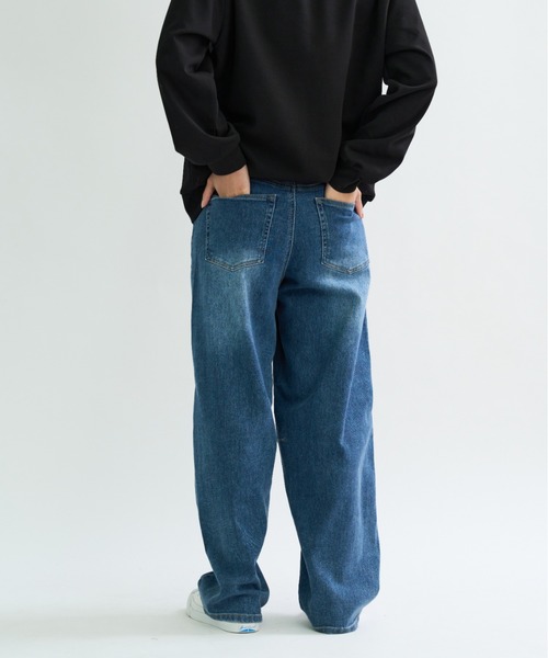 A.D.C.L.(エーディーシーエル)の「ストレッチ バレルシルエット デニムパンツ(デニムパンツ・レディース・ブルー/ネイビー・M/L)」の10枚目の写真