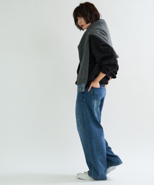 A.D.C.L.(エーディーシーエル)の「ストレッチ バレルシルエット デニムパンツ(デニムパンツ・レディース・ブルー/ネイビー・M/L)」の17枚目の写真
