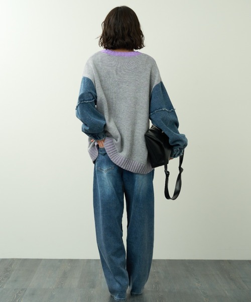 A.D.C.L.(エーディーシーエル)の「ストレッチ バレルシルエット デニムパンツ(デニムパンツ・レディース・ブルー/ネイビー・M/L)」の17枚目の写真