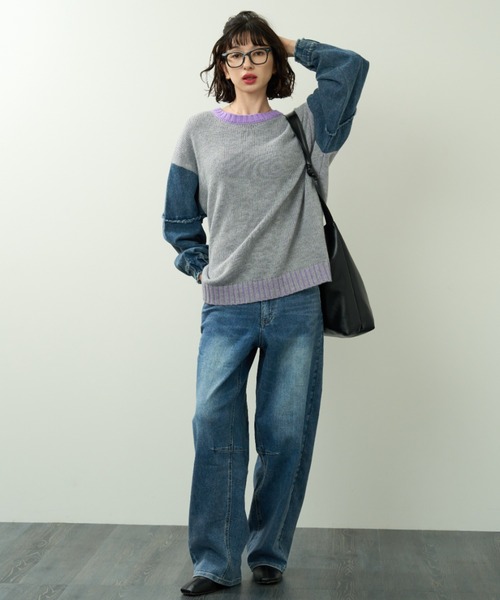 A.D.C.L.(エーディーシーエル)の「ストレッチ バレルシルエット デニムパンツ(デニムパンツ・レディース・ブルー/ネイビー・M/L)」の16枚目の写真