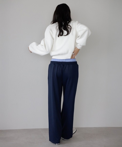 ENC（エンク）の「sweat like knit pullover / スウェットライクニットプルオーバー（ニット/セーター・レディース・ブラウン/グレー/オフホワイト・FREE）」の18枚目の写真