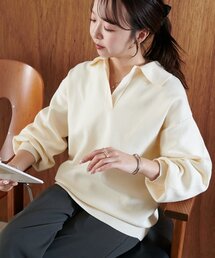 CANALJEAN スキッパースウェットプルオーバー 38 osjba015_01.jpg