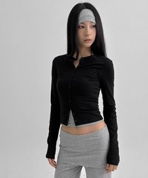 RIBBED ZIPPER CARDIGAN（カーディガン/ボレロ）｜CRANK（クランク）の