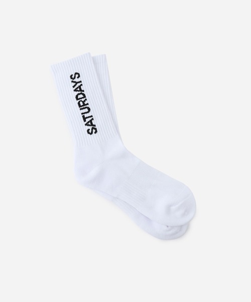 Saturdays NYC(サタデーズ ニューヨークシティ )の「Logo Sock(ソックス/靴下・メンズ・ホワイト・FREE)」の1枚目の写真