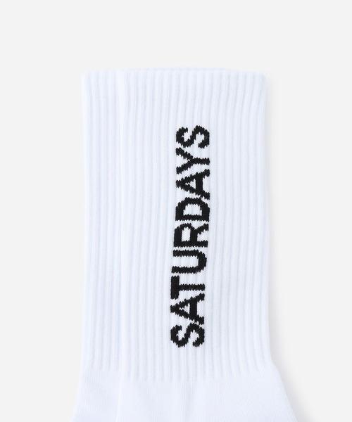 Saturdays NYC(サタデーズ ニューヨークシティ )の「Logo Sock(ソックス/靴下・メンズ・ホワイト・FREE)」の3枚目の写真