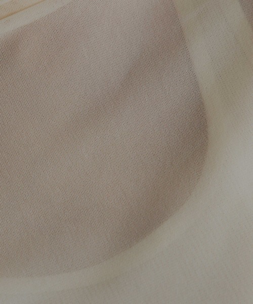 slattgir(スラットジール)の「高身長 シアーハイネックプルオーバー(トールサイズ)Essenave(Tシャツ/カットソー・レディース・ブラック/クリーム・TM/TL/TLL/T3L/T4L/T5L)」の3枚目の写真