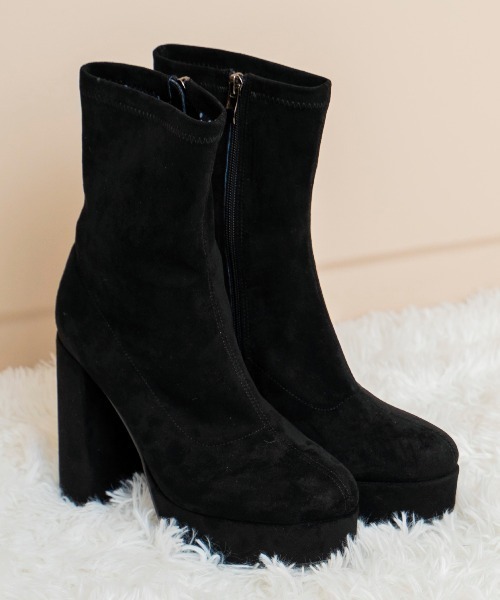 WILLSELECTION（ウィルセレクション）の「厚底ショートブーツ（ブーツ・レディース・ベージュ/モカ/ブラック/ブラック系その他・SMALL/MEDIUM/LARGE）」の7枚目の写真