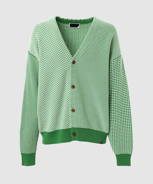 PHINGERIN(フィンガリン)の「MULTI KNIT CARDIGAN(カーディガン/ボレロ・メンズ・ブルー/グリーン/ブラック・L)」の3枚目の写真