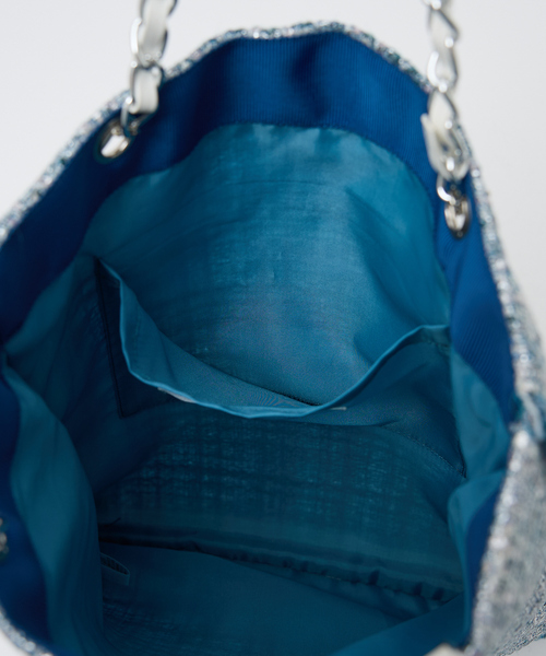 qualite（カリテ）の「【A４サイズ収納可能】ハクツイードバック（トートバッグ・レディース・シルバー・フリー）」の7枚目の写真