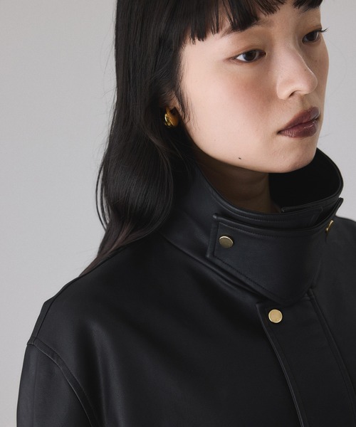 シンセティックレザーフライトジャケット（ブルゾン）｜ADAM ET ROPE