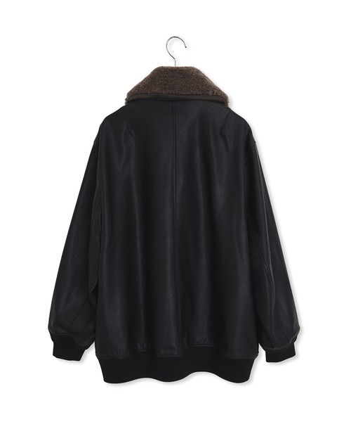 シンセティックレザーフライトジャケット（ブルゾン）｜ADAM ET ROPE