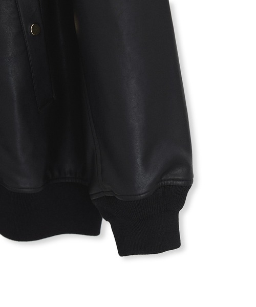 シンセティックレザーフライトジャケット（ブルゾン）｜ADAM ET ROPE