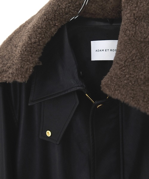 シンセティックレザーフライトジャケット（ブルゾン）｜ADAM ET ROPE