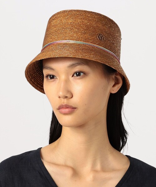 MAISON MICHEL（メゾンミッシェル）の「MAISON MICHEL Mini Kendall Season（ハット・レディース・キャメル・S）」の2枚目の写真