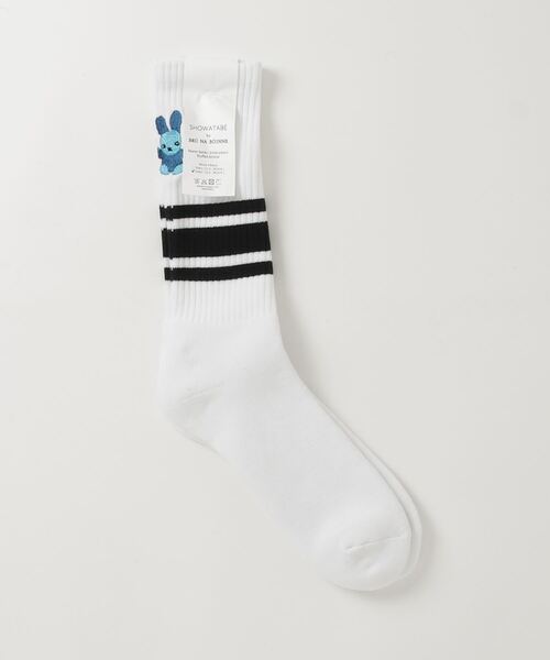 ROYAL FLASH（ロイヤルフラッシュ）の「decka Quality socks/デカ クォリティソックス/Skater Socks/Embroidery_Stuffed Animal（ソックス/靴下・メンズ・ブラック/ホワイト・2）」の3枚目の写真