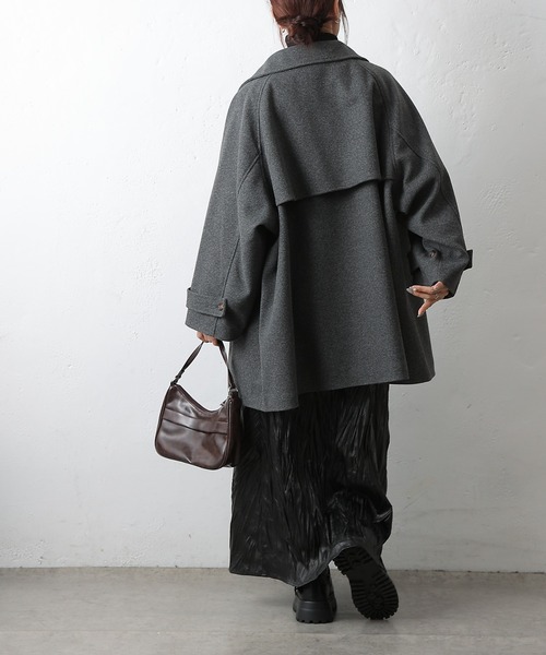 COLONY 2139（コロニートゥーワンスリーナイン）の「ラグランスリーブフレアコート（その他アウター・レディース・チャコールグレー/ベージュ/ブラウン/ブラック・FREE）」の15枚目の写真