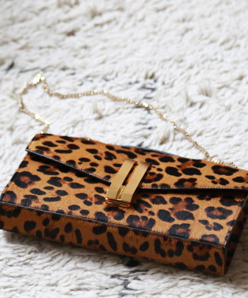 Rouge vif（ルージュヴィフ）の「【DEMELLIER/デメリエー】VANCOUVER CLUTCH LE レオパード チェーンショルダーバッグ/クラッチバッグ（クラッチバッグ・レディース・その他・フリー）」の4枚目の写真