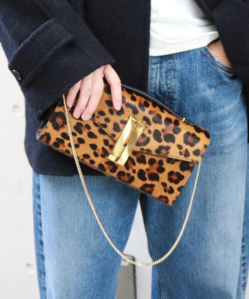 Rouge vif（ルージュヴィフ）の「【DEMELLIER/デメリエー】VANCOUVER CLUTCH LE レオパード チェーンショルダーバッグ/クラッチバッグ（クラッチバッグ・レディース・その他・フリー）」の7枚目の写真