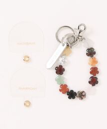 HASHIBAMI（ハシバミ）の「【HASHIBAMI】マルチ スクエア天然石 ハンドストラップ ギフト（ブレスレット）」