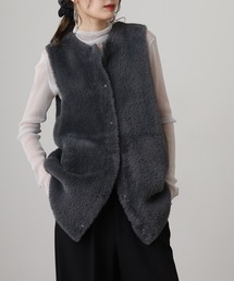 OMNES Supremo フェザーヤーンダブルフェイスニットベスト