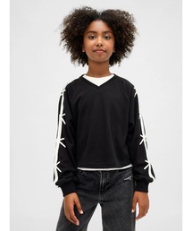 GAP（ギャップ）の「ヴィンテージソフト Vネック リボンスウェットシャツ (キッズ)（スウェット・キッズ）」