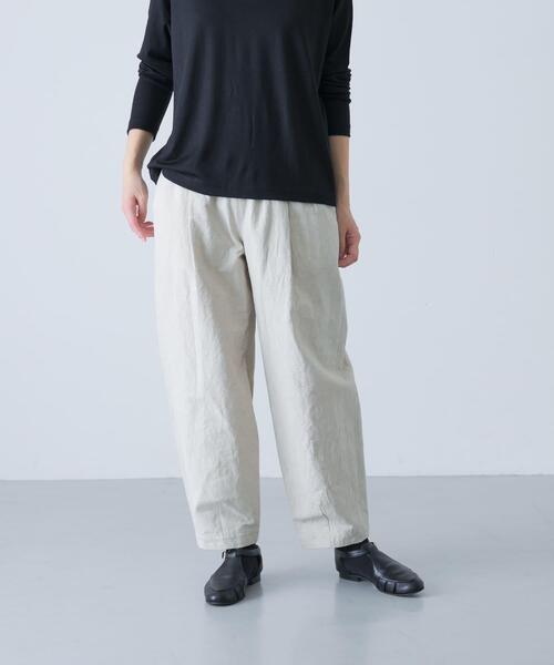 かぐれ（カグレ）の「Loose tapered pants（その他パンツ・レディース・ブラック/ライトベージュ/ベージュ・FREE）」の3枚目の写真