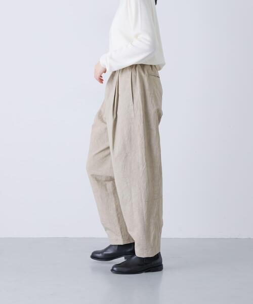 かぐれ（カグレ）の「Loose tapered pants（その他パンツ・レディース・ブラック/ライトベージュ/ベージュ・FREE）」の5枚目の写真